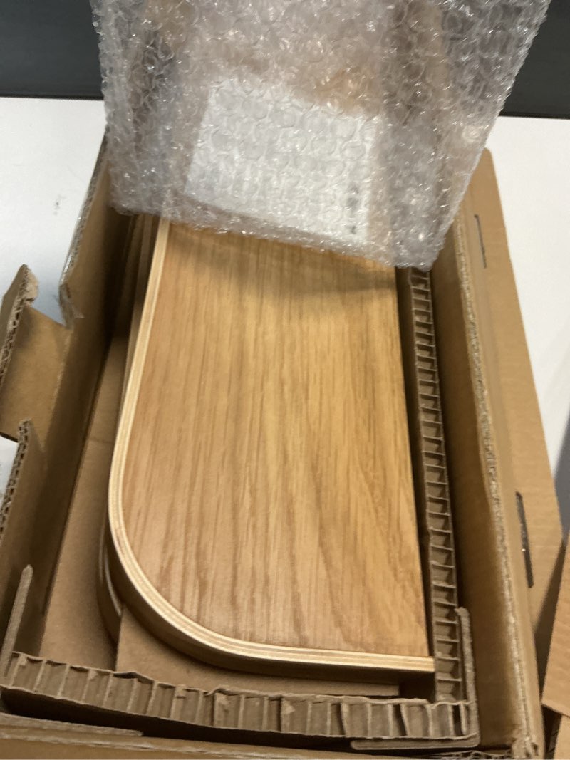 Condition photo showing New/Like New for Kazai.® 18.5 inches Floating Shelves for Wall 'Toke' | Set of 3 Small Mounted Wooden Shelf Units | Modern Wall Decor & Storage for Living Room, Bathroom, Kitchen, Bedroom & More | Oak Oak 18.5" x 5.1" (Set of 3)