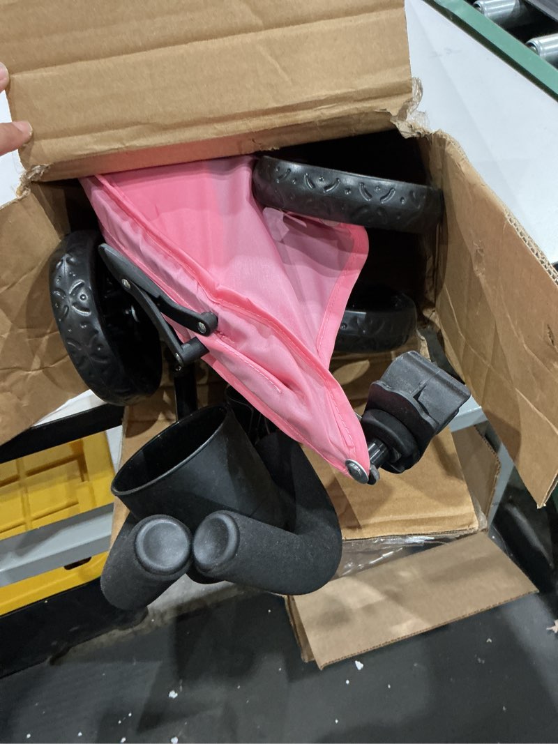 Condition photo showing Good Condition for dream on me rover convenience baby stroller – lightweight & compact travel umbrella stroller, quick one-hand fold, lockable rear wheels, adjustable canopy, 3-point safety harness & cup holder - pink