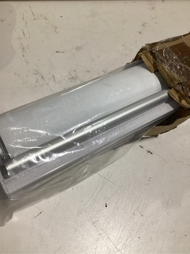 Condition photo showing Good Condition for genimo 100% blackout roller window shades, window blinds cordless with thermal insulated, uv protection fabric, mini french door blinds for home, bedroom, office, ivory white, 54" w x 72" h ivory white 54"w x 72"h