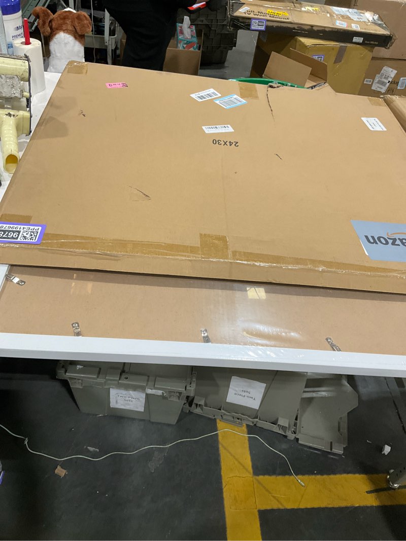 Condition photo showing New/Like New for fisnish 24x30 poster frame, white 24 x 30 frame for horizontal or vertical wall mounting, 1 pack white 24x30