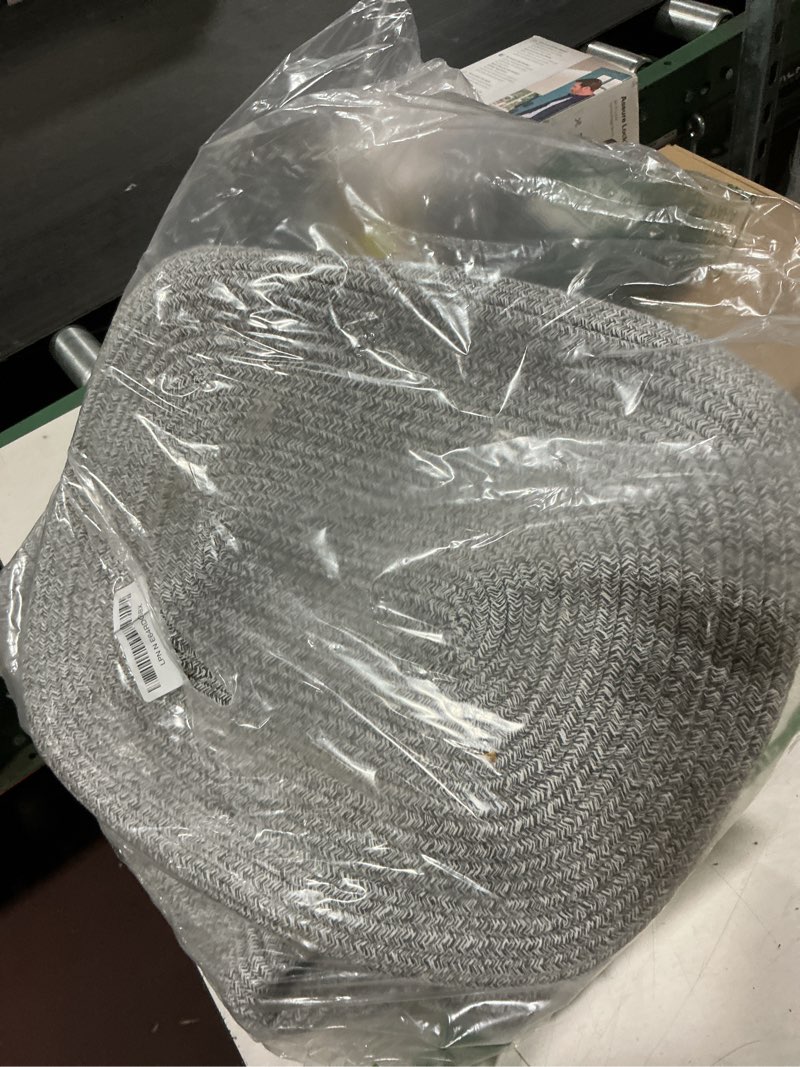 Condition photo showing Good Condition for oiahomy 4 pack storage baskets for organizing, cube storage bins for shelves, rectangle storage baskets with handles, woven baskets for storage, 16''lx12''wx8''h, grey grey 16x12x8inch