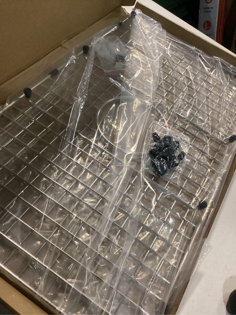 Condition photo showing Good Condition for Serene Valley Sink Bottom Grid 24-9/16" X 14-7/16", Centered Drain with Corner Radius 3/8", Sink Protector NDG2515C