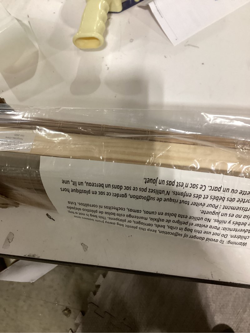 UNISHADES Cordless Bamboo Roman Shades for Windows, 100% Blackout Backing Fabric for Light Blocking,