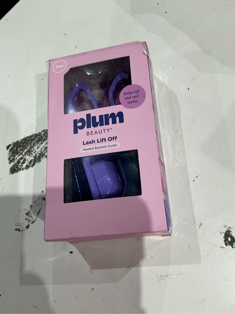Condition photo showing As Is for plum beauty lash lift off heated eyelash curler – usb-c rechargeable electric eye lash curler with 2 temperature settings – long-lasting, no-pinch lash lift for effortless, wide-awake eyes