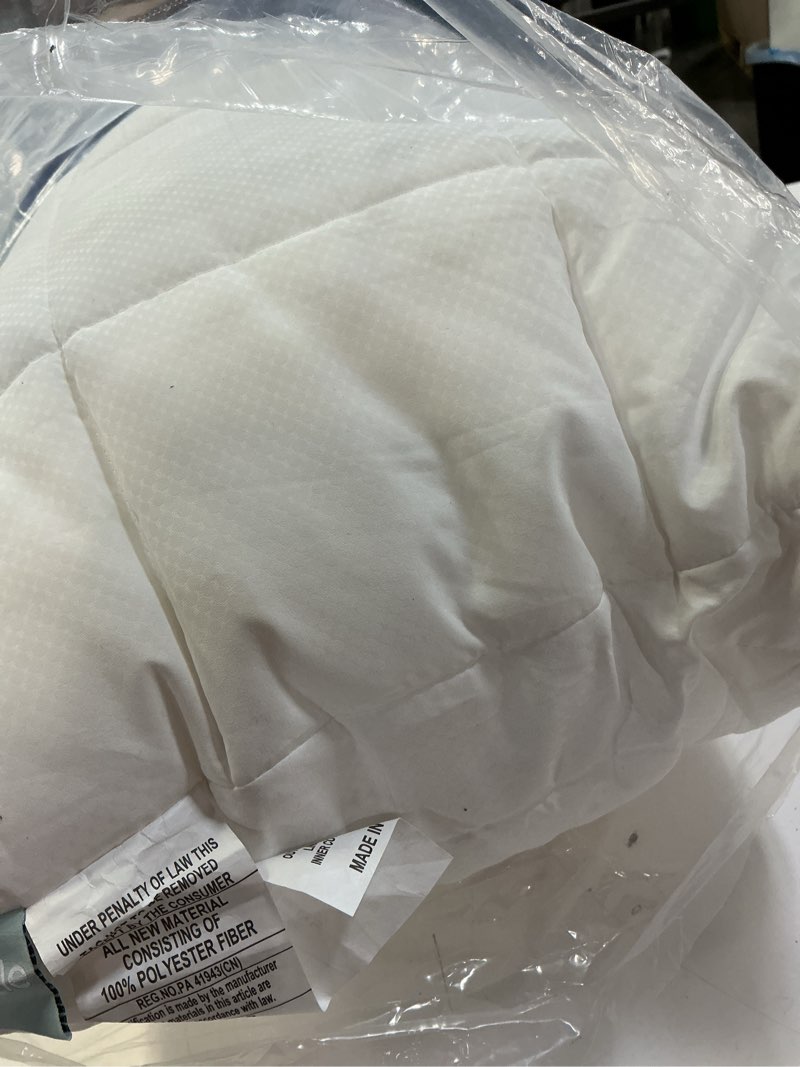 Condition photo showing Good Condition for nuzzle adjustable pillow for side sleepers, luxury king size bed pillow hotel collection - best adjust height soft firm pillow for back, stomach or side sleepers king size (set of 1) white