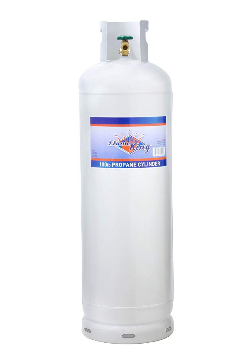 Flame King 100LB (23 Gal) Steel Propane Tank Cylinder 