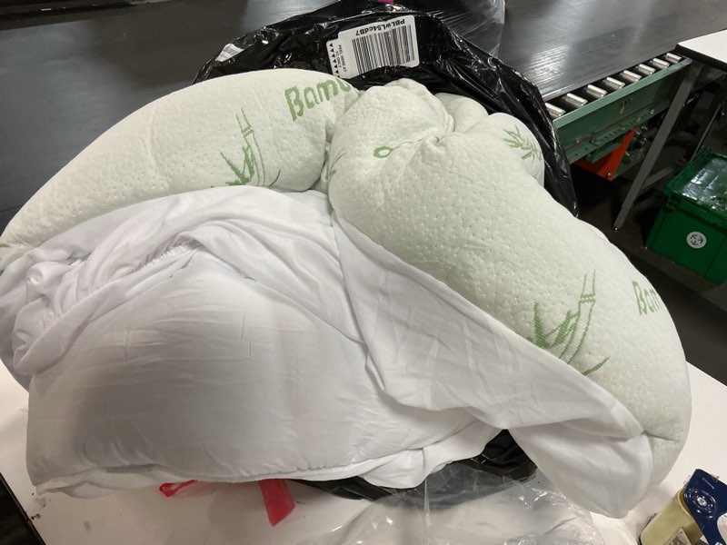 Condition photo showing Good Condition for ultra soft queen size mattress topper - viscose made from bamboo pillow top mattress pad for back pain relief - naturally cooling for hot sleepers, green green queen