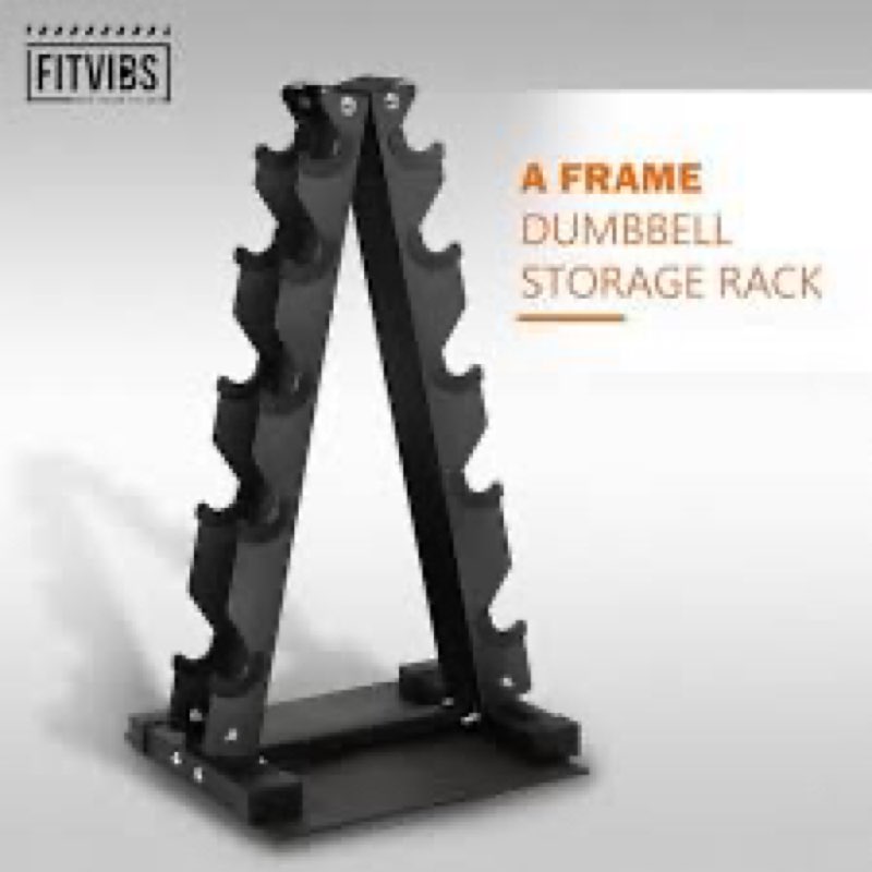 fitvids dumbbell rack a-frame weight rack 4-tier 5-tier a-shape rack for home gym, multiple styles