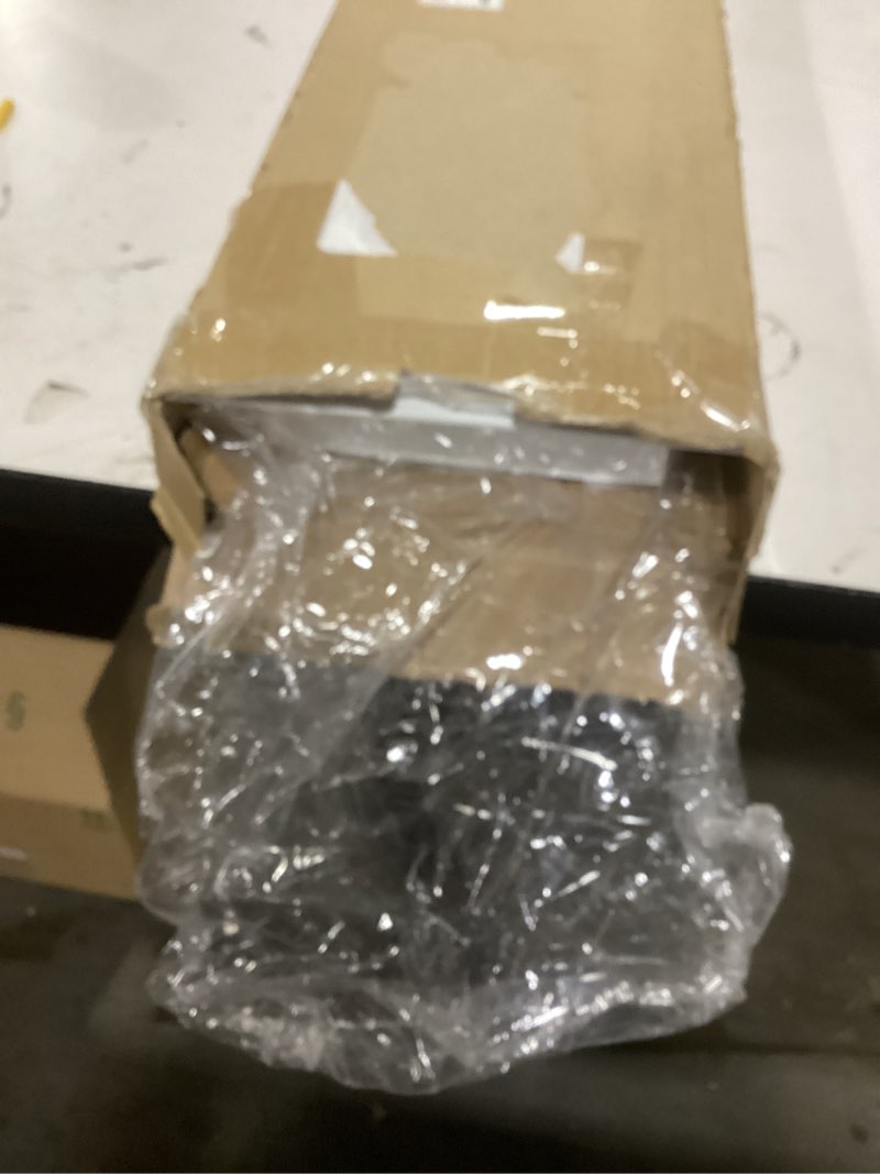 Condition photo showing As Is for BUILDMART - 10x4 Modern AC Vent Cover - Decorative White Aluminum Air Vent - Standard Linear Slot Diffuser - Heating and Cooling Register Grille for Ceiling, Walls & Floors - Texas Buildmart