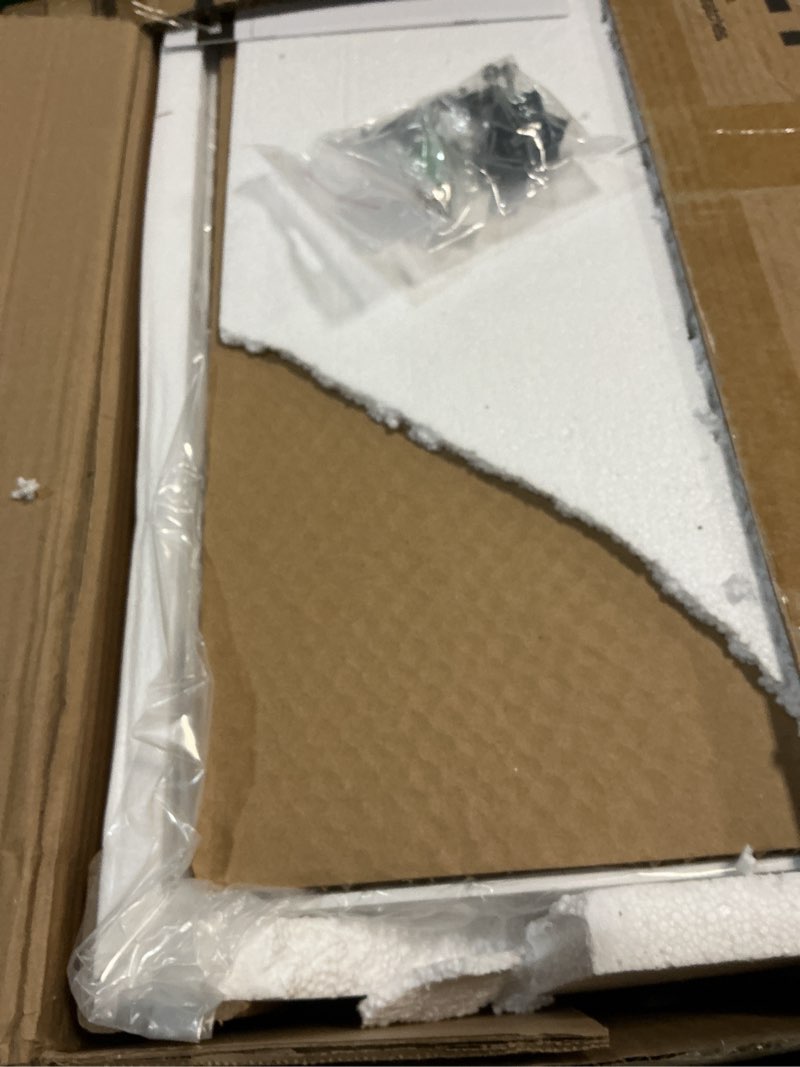 Condition photo showing New/Like New for Keonjinn 16" x 24" White Medicine Cabinets for Bathroom with Mirror, Recessed or Surface Wall-Mounted Aluminum Alloy Framed Beveled Mirror, Single Door Farmhouse Bathroom Mirror with Storage Cabinet Mirror: 16x24 IN Single-Door White