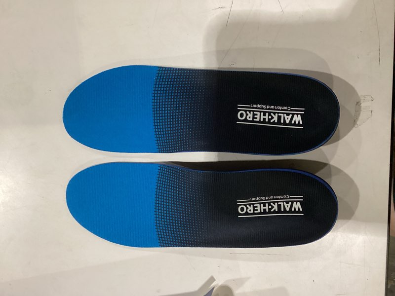 Condition photo showing New/Like New for Plantar Fasciitis Relief - Arch Support Insoles for Men Women, Shoe Inserts for Flat Feet, Orthotic Shoe Insoles All-Day Energy and Comfort with Every Step (Mens 11-11 1/2 | Womens 13-13 1/2) Blue Mens 11 - 11 1/2 | Womens 13 - 13 1/2