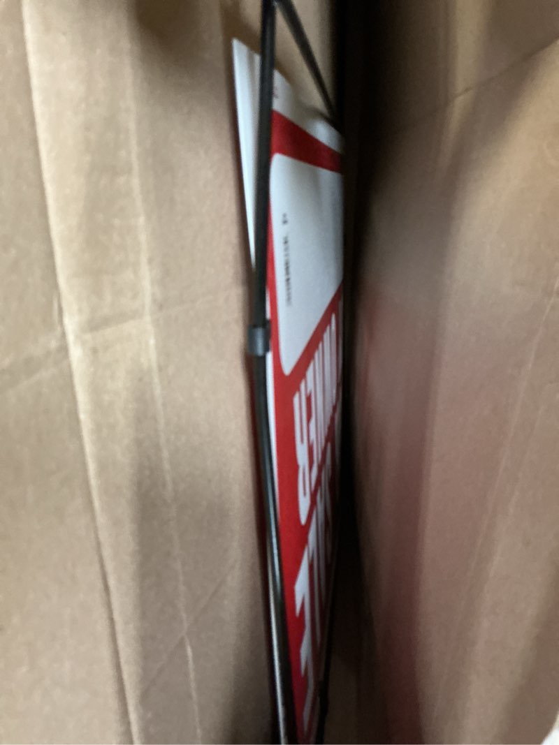 Condition photo showing Good Condition for hy-ko products rsf-605 for sale by owner sign 36 in h x 24.5 in w red & white 24.5x36 for sale by owner
