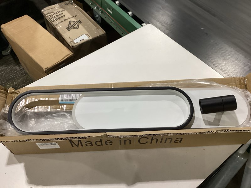 Condition photo showing New/Like New for 31.4inch modern ceiling light, led linear ceiling lamp with 1 spotlight, 40w remote dimmable 3000k / 4500k / 6000k black long flush mount light fixture for kitchen dining living room bedroom black-31.4inch-1pack black