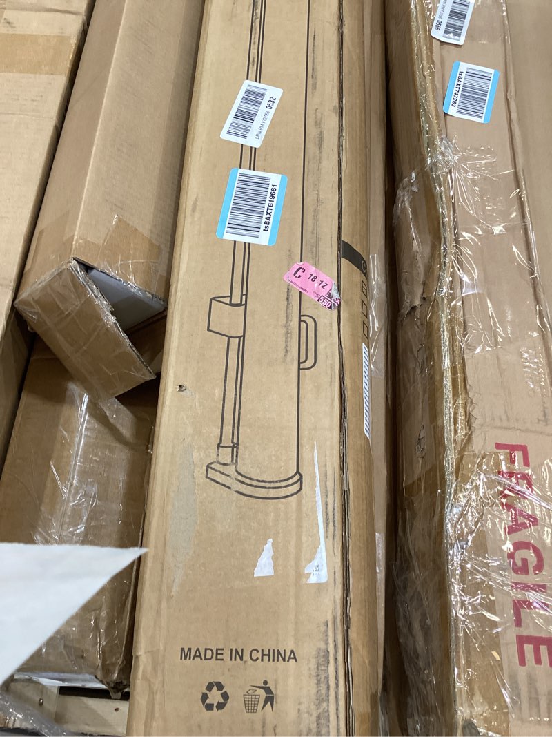 Condition photo showing As Is for 48" extra tall x 115" wide baby gates for doorways extra wide dog gates indoor scratch-resistant 4ft tall pet gate indoor mesh dog gate outdoor porch prevent kids/pets from jumping over, white white 48" tall x 115" wide