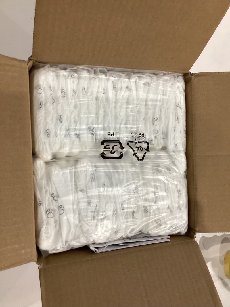 Condition photo showing New/Like New for amazon basics super absorbent male dog diapers, leak-proof disposable wrap with wetness indicator, secure fit, breathable, x-small, 30 count extra small 30 count