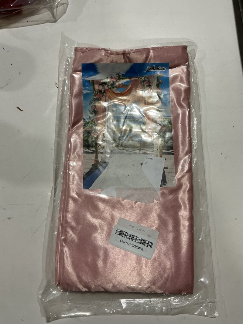 10 x 7 Feet Light Pink Backdrop Curtain for Partie, Background Curtains for Photoshoot, Birthday, We