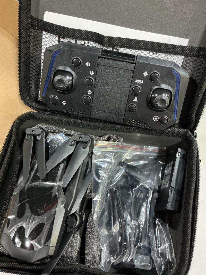 Condition photo showing New/Like New for drone with 1080p hd fpv camera remote control with altitude hold headless mode start speed adjustment, take pictures, video, real-time transmission image black