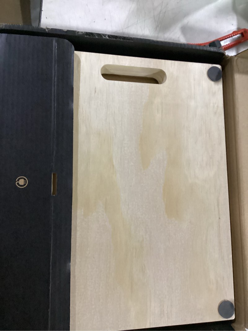 Condition photo showing Good Condition for portable wooden slant board for calf stretching squats calf stretcher pilates physical therapy equipment adjustable incline board for knees ankle heel feet leg