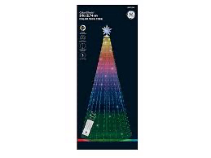 GE 9-ft Color Changing LED Lights String Christmas Tree