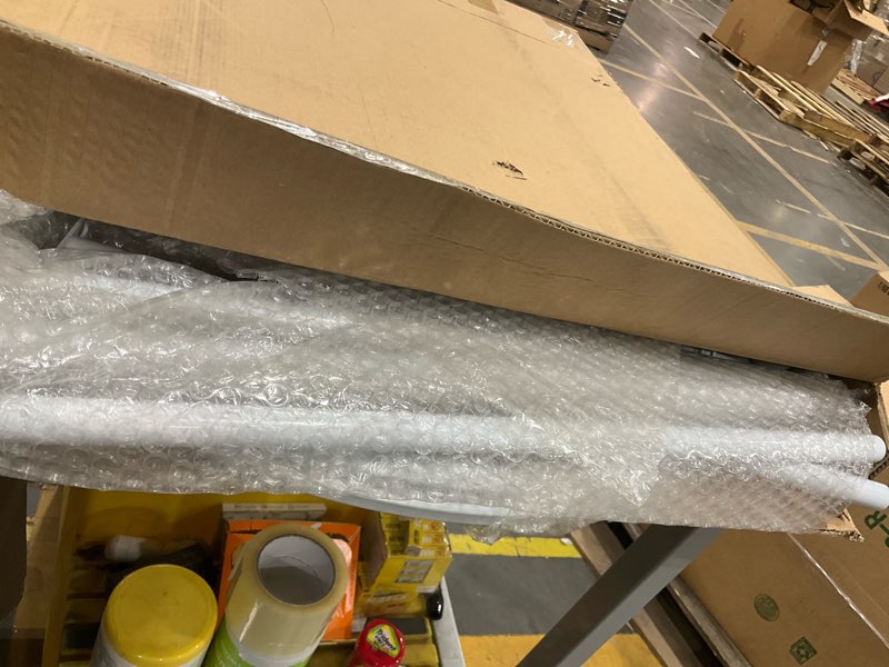 Condition photo showing Good Condition for Round Garment Rack, Floor Standing Iron clothes Hanging Rack with Topper, Suitable for Large Shopping Malls Retail, Clothes Boutique Display Laundry Rooms Multi-Purpose Hanging (WHITE)