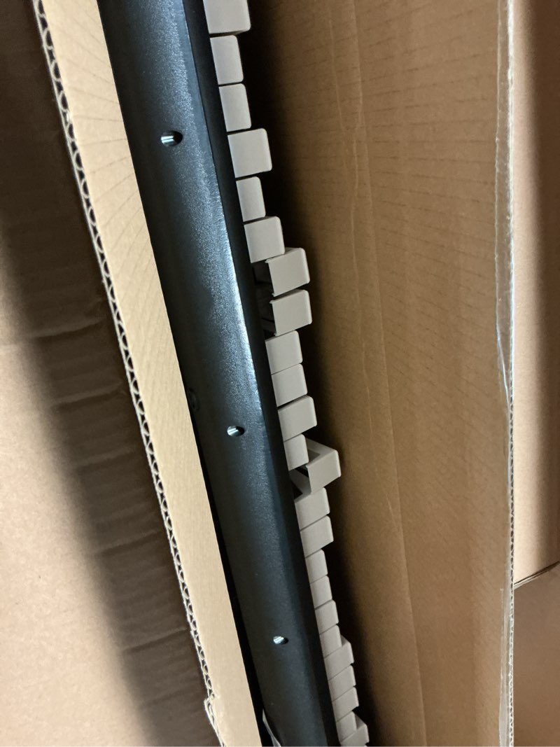 Condition photo showing As Is for rockjam 61 key keyboard piano stand with pitch bend kit, piano bench, headphones, simply piano app & keynote stickers 61 key kit with pitch bend