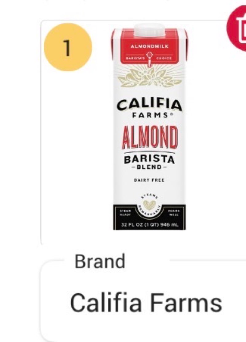 BARISTA BLEND ALMONDMILK, ORIGINAL( BB: 14/April/26)