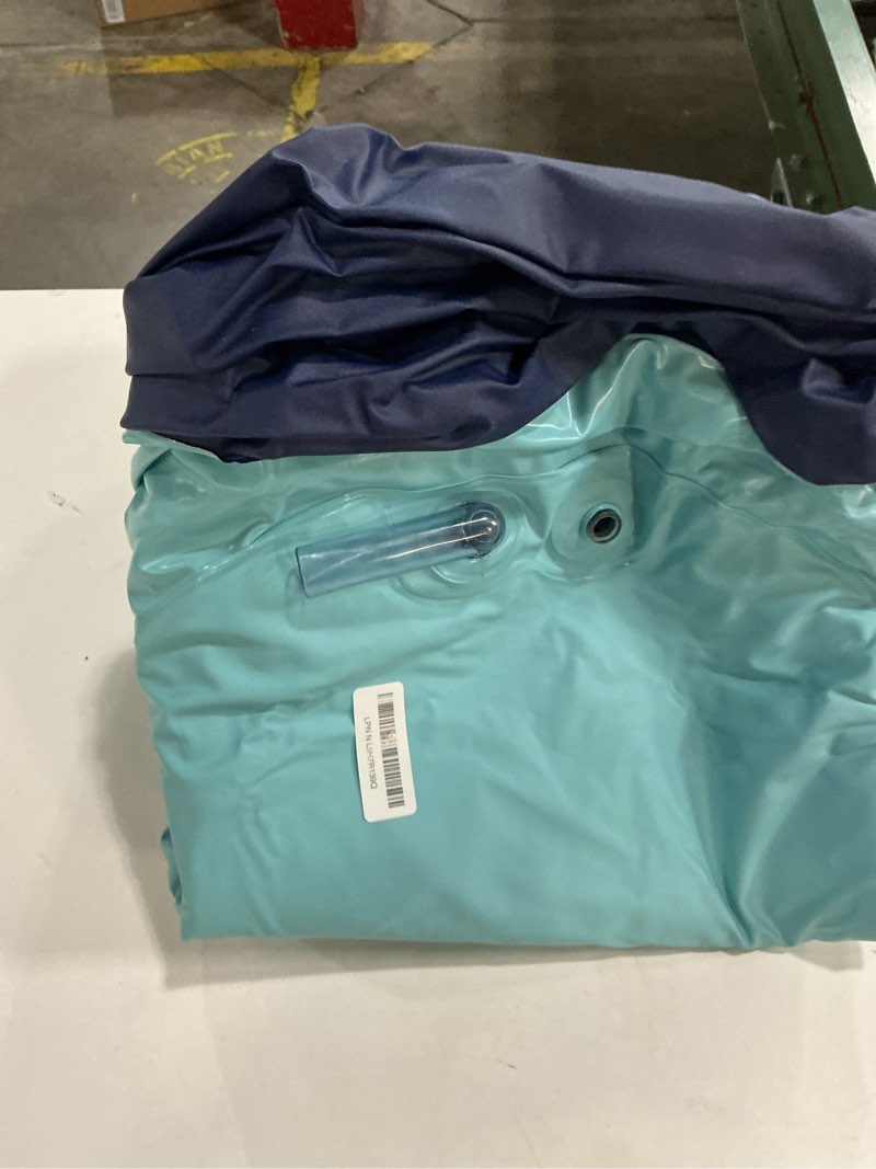 Condition photo showing As Is for Foldable Portable Soaking Inflatable Bathtub with Electric Air Pump,Eco-Friendly Bathing Tub for Shower Stall,One-piece Bath Cover Design with Zipper, Keep Temperature Long Time (Knight Blue)