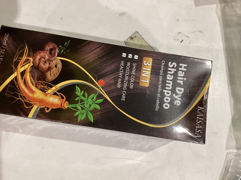 Condition photo showing Good Condition for Hair Dye Shampoo 3 in 1, Hair Color Shampoo for Cover Grey Hair, Natural with Herbal Ingredient for Men and Women (Chestnut Brown)
