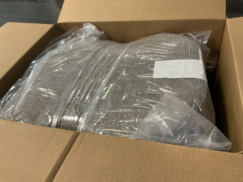 Condition photo showing Good Condition for downluxe Indoor Chair Cushions for Dining Chairs, Soft and Comfortable Textured Foam Kitchen Chair Pads with Ties and Non-Slip Backing, 16" x 16" x 2", Khaki, 4 Pack Khaki 4 Count (Pack of 1)