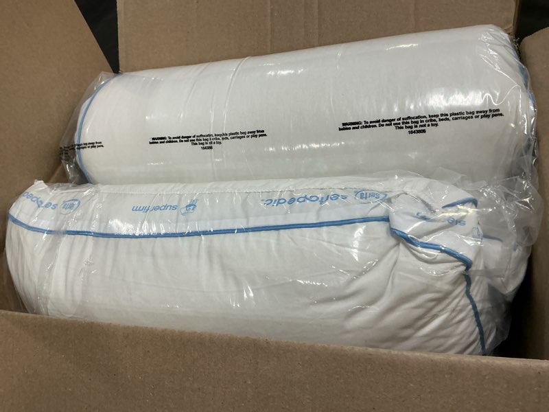 Condition photo showing New/Like New for utopia bedding bed pillows for sleeping queen size (white), set of 2, soft & fluffy pillow with down alternative filling, cooling, hotel quality, gusseted pillow for back, stomach or side sleepers white queen (pack of 2)