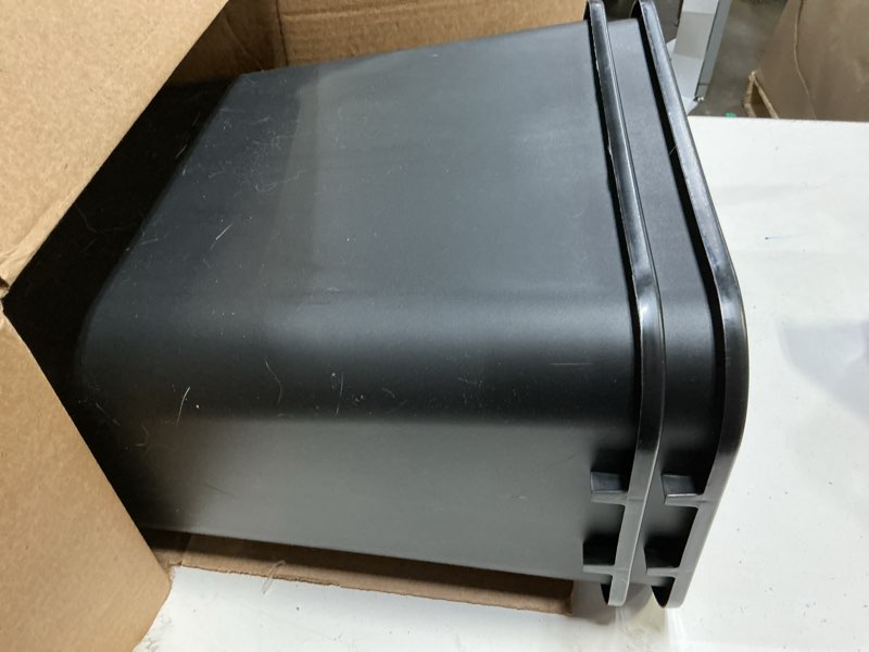 Condition photo showing Good Condition for amazon basics trash can, rectangular commercial office wastebasket, 7 gallon (pack of 2), black black 7 gallon (pack of 2)