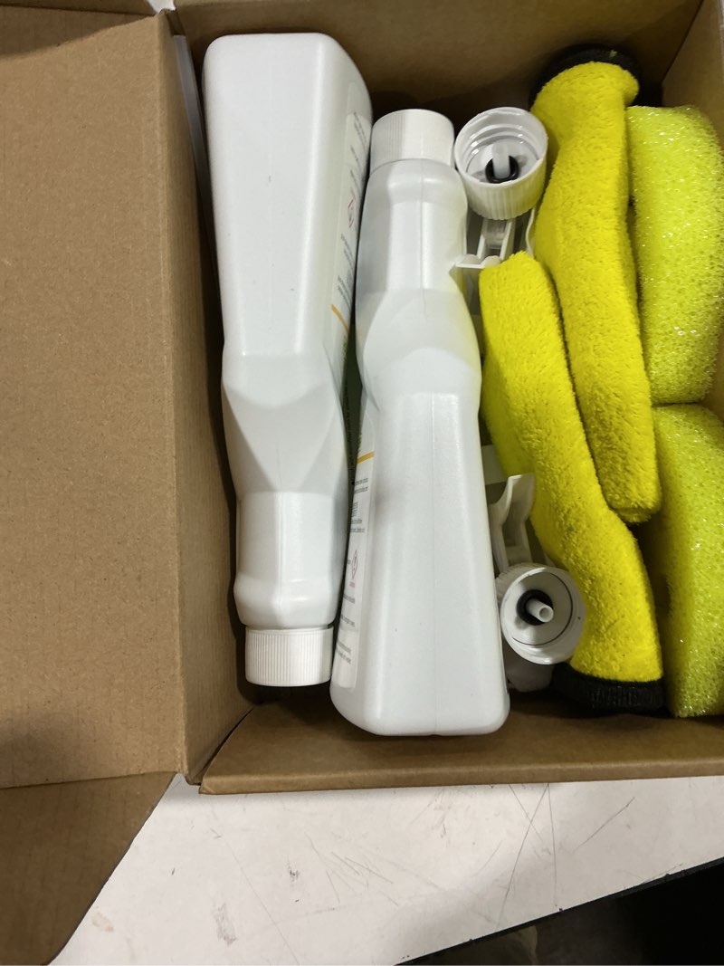 2-Pack Stainless Steel Cleaner Spray, Cleans & Polishes for Streak-Free Shine on Appliances, Range Hood, Sinks, Ovens, Refrigerators 33.8 Oz– Includes 2 Kitchen Sponges & 2 Mop Cloths, Lemon Scent