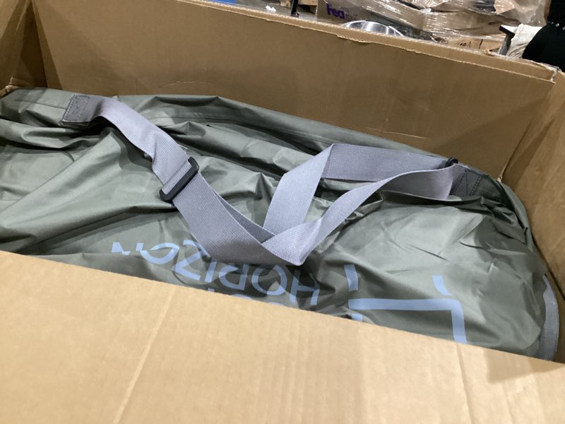 Condition photo showing Good Condition for lost horizon air & foam camping mattress custom fit for tesla model y, self inflating sleeping pad with air pump, 5" thick, r-value 13 model y flatfit - with pump