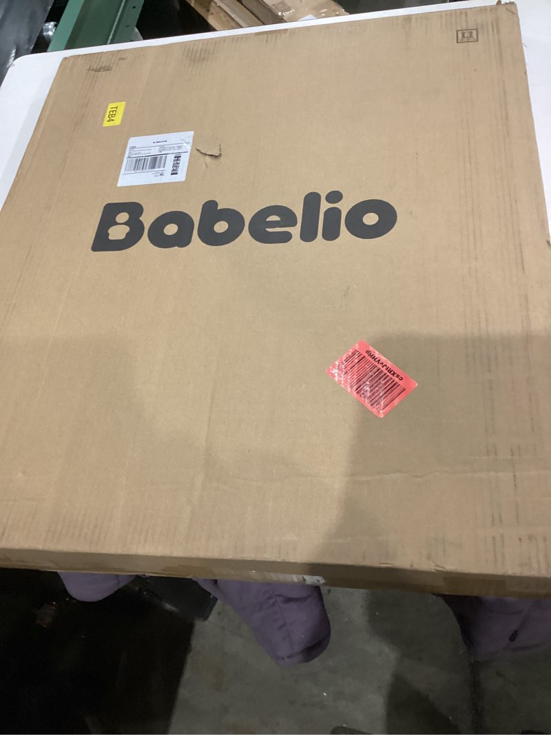 Condition photo showing New/Like New for Babelio Baby Gate for Stairs & Doorways, 26-43" W 28" H No Bottom Bar| Easy Installation| One-Handed Operation| Auto-Close| Hardware Mount (Drill Needed) Safety Dog/Pet Gate (Black Wood Pattern) Black Wood Pattern - B17 28" H, 26-43" W-Standard