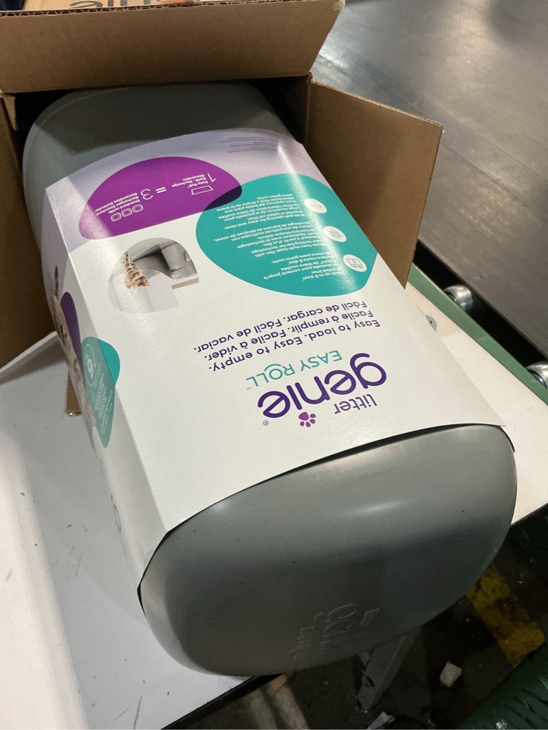 Condition photo showing Good Condition for Litter Genie Easy Roll Cat Litter Disposal Pail | Odour Control, Refill Bags & Scoop Grey