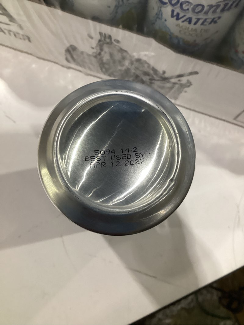 Condition photo showing Good Condition for iberia coconut water, no pulp, 23 pack