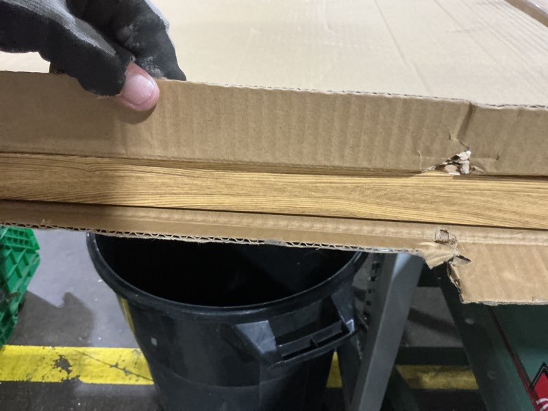 Condition photo showing As Is for IARTTOP Large Black Framed Wood Wall Art for Living Room Abstract Modern Wooden Wall Decor Neutral Geometric Wall Sculpture Bedroom Office 20x40 Inch