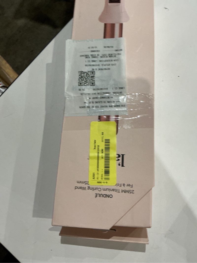 Condition photo showing Good Condition for l'ange hair ondulé ceramic curling wand | salon hair styling wands for beach waves