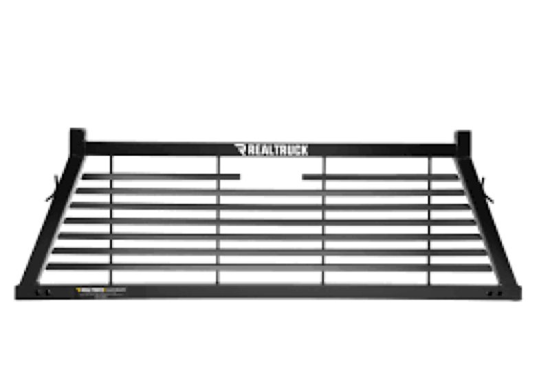 RealTruck BACKRACK Louvered Rack Frame Only | Black, No Drill | 12800 | Fits 2017-2020 Ford F-250/F-350/F-450 Super Duty; 2002-2025 Dodge RAM 1500/2500/3500; 2017-2020 Ford F-250/F-350/F-450 & Others(similar)