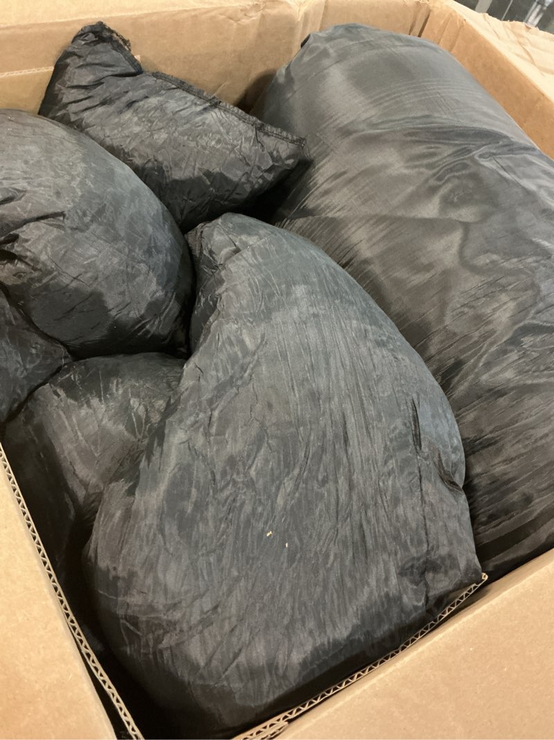 Condition photo showing As Is for orthopedic dog bed for large dogs, waterproof dog bed for large size dogs with bolsters, egg crate foam sofa bed with washable removable cover & non-slip bottom, dark grey dark grey 44"l x 32"w x 7.5"th