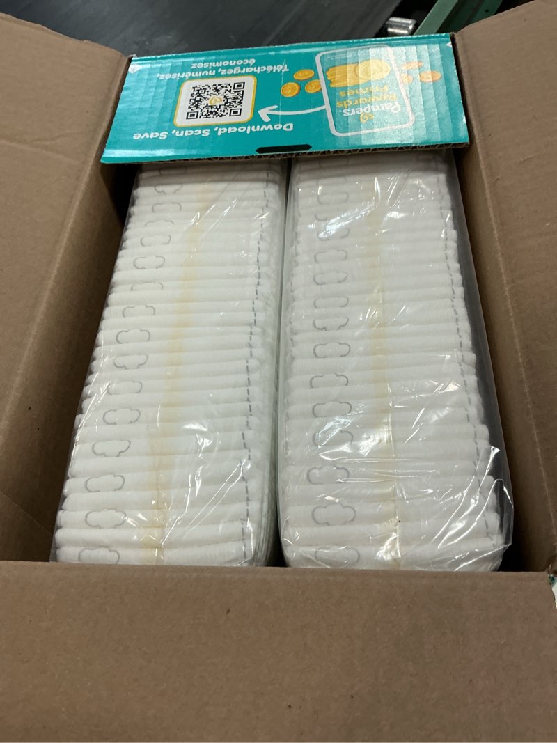 Condition photo showing New/Like New for pampers swaddlers diapers, size 6 (23-44 lbs), 84 count, hypoallergenic, absorbent, keeps baby dry and comfortable, skin safe disposable baby diaper size 6 84