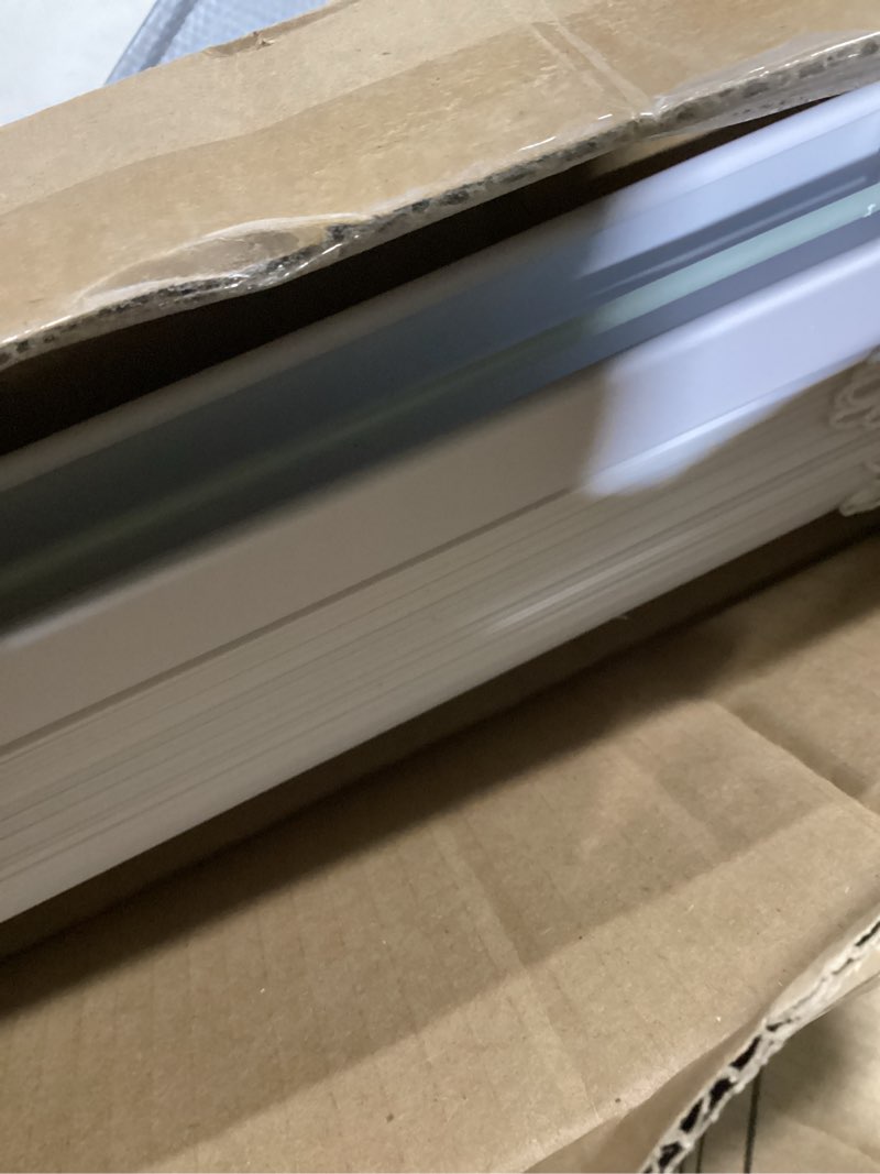Condition photo showing Good Condition for lazblinds no tools no drill 1" vinyl mini blinds, cordless blinds for windows, light filtering horizontal window blinds & shades, 28" w x 64" h, white cordless-white 28" w x 64" h