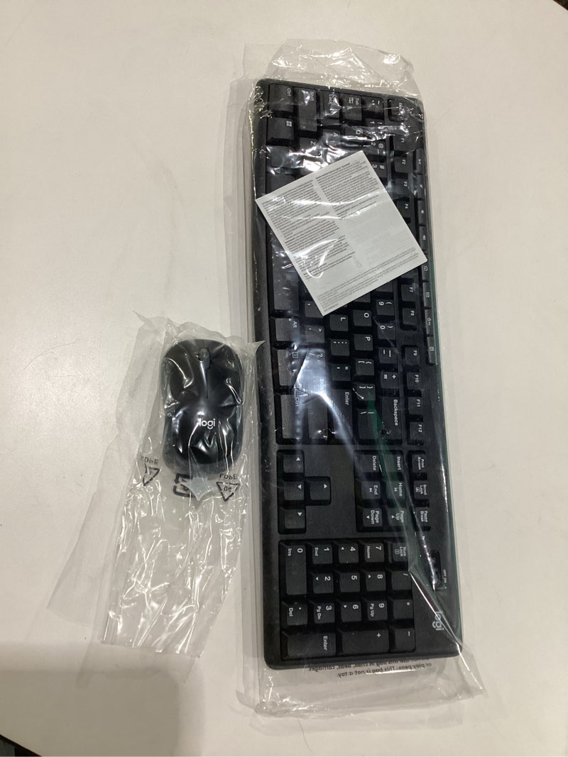 Condition photo showing New/Like New for Logitech MK270 Wireless Keyboard and Mouse Combo for Windows, 2.4 GHz, 8 Multimedia Keys, PC, Laptop, Wireless Keyboard Compact Mouse Combo - Black Black 1 Pack Combo