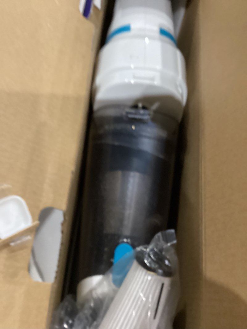 Condition photo showing As Is for AHNR Handheld Vacuum Cordless, 16000PA Powerful Suction Hand Held Vacuum Dust Busters Cordless Rechargeable with LED Light & 2 HEPA Filters, Portable Car Vacuum Cleaner High Power for Car Home Office White & Blue