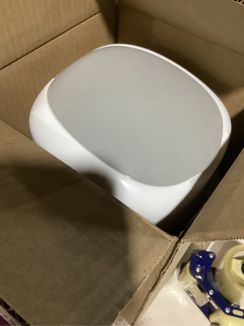 Condition photo showing Good Condition for litter genie style pail cat litter box waste disposal system for odor control includes 1 square refill bag white