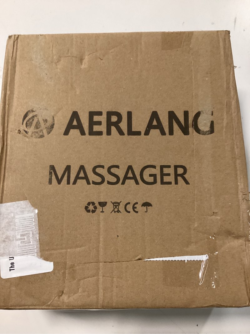Condition photo showing New/Like New for aerlang massage gun with heat deep tissue back massager neck massager for pain relief,muscle percussion massage gun, birthday gifts for men women dad him handheld message gun with 7heads&silent black
