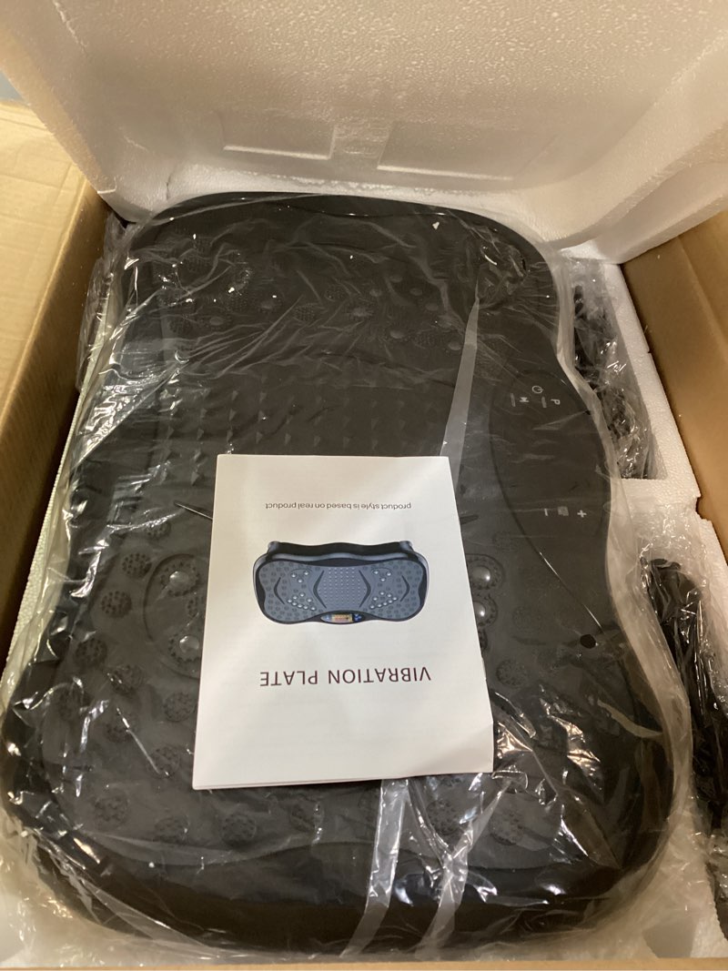 Condition photo showing Good Condition for Vibration Plate Exercise Machine, Lymphatic Drainage Machine for Weight Loss, Lymphatic Drainage & Muscle Recovery, Multiple Speeds with Bluetooth & Remote, Max User Weight 330lbs