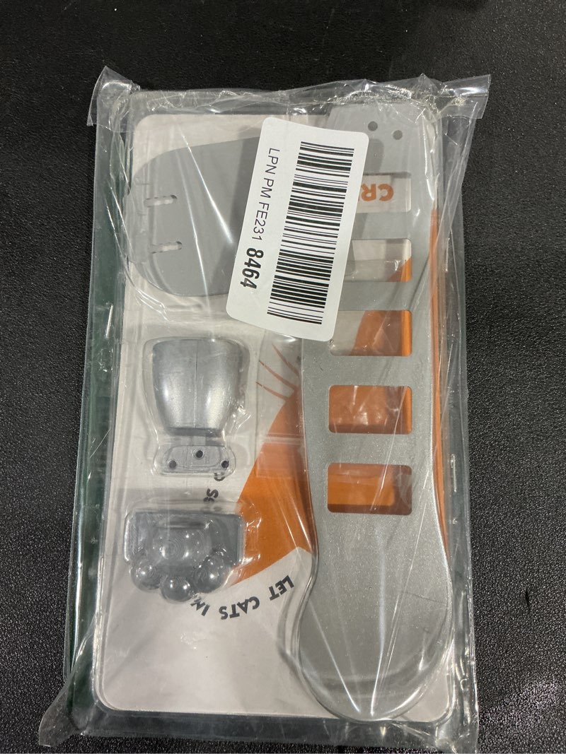 Condition photo showing Good Condition for Metal Cat Door Latch, Door Prop for Cats, Easy Install, Durable & Foldable, ?5 Adjustable Sizes? Keep Interior Door Cracked Open for cat - Dog Proof Cats Feeding Station, No Wall Damage Silver