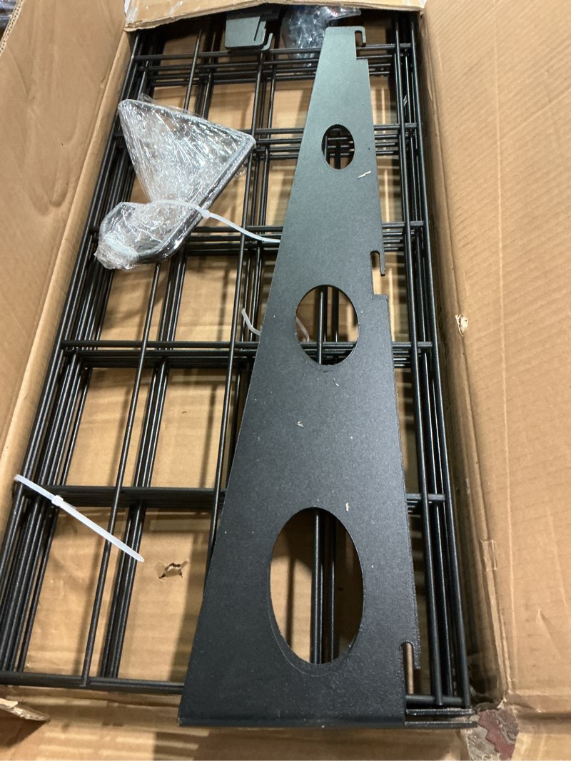 Condition photo showing Good Condition for WALMANN 2 Pack Garage Wall Shelves, 2 x 4 ft/24 * 48 inch Wall Mounted Storage Shelves for Garage Heavy Duty Wall Shelving, Holds Up to 220 lbs(Black) Black 24*48inch