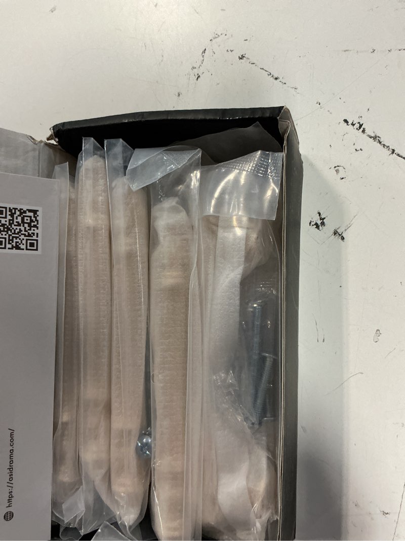 Condition photo showing New/Like New for asidrama 6 pack 3.75 inch(96mm) brushed brass kitchen cabinet handles, gold cabinet pulls kitchen cabinet hardware for cupboard drawer pulls 3.75" hole center 6 pack brushed brass